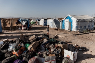  Garbage are everywhere in the camp causing numerous infections among refugees.