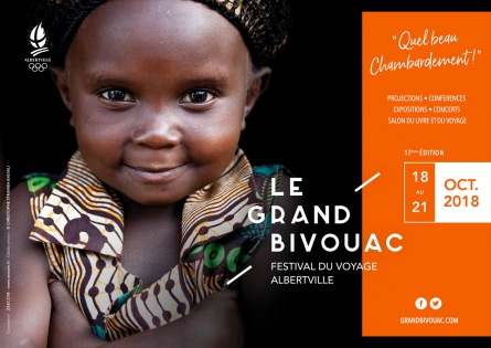  Affiche du 17 ème festival Le Grand Bivouac, octobre 2018. 